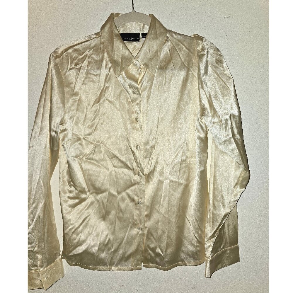 Cream Colored Silk Blouse Relativity Design Lab Size Small